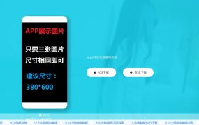 网站APP下载页源码带后台